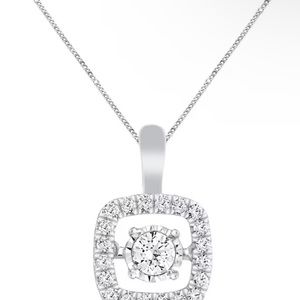 Unstoppable Love Necklace 1/2ct sterling silver 19"